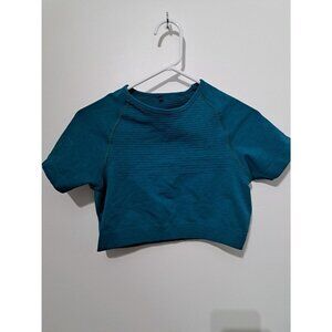 Alphalete Blue Revival Crop Top Size L